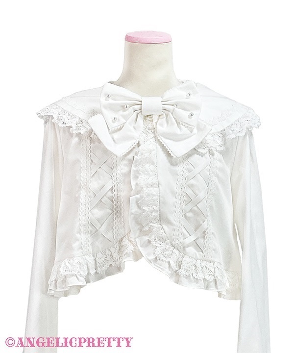 Dolly Lace Up Bolero - Sax