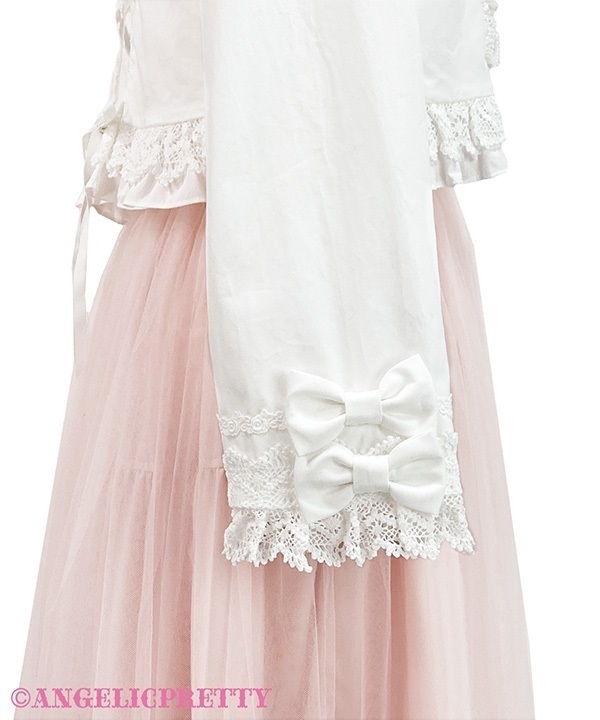 Dolly Lace Up Bolero - Sax