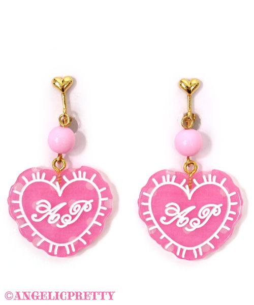 Dot Lovely Heart Cushion Clip On - Pink