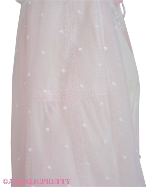 Dot Tulle Doll Blouse - Pink - Click Image to Close