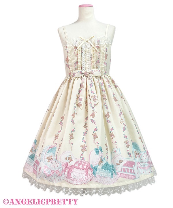 Dreaming Tiny Bear Jumperskirt - Ivory