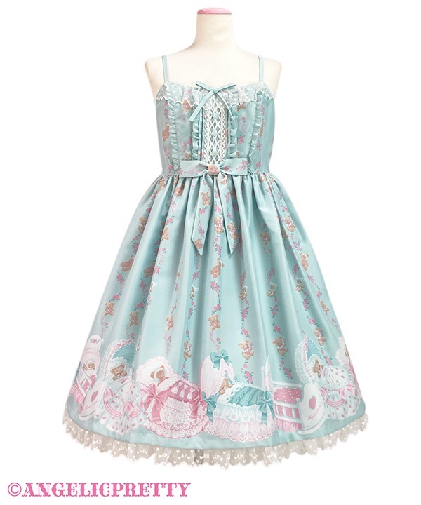 Dreaming Tiny Bear Jumperskirt - Mint