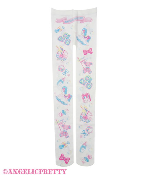 Dreamy Babyroom Tights - White