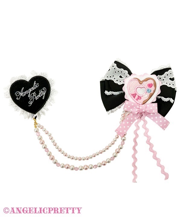 Dreamy Fancy Donut Brooch - Black