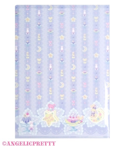 Dreamy Night Cakes Clear File - Lavender