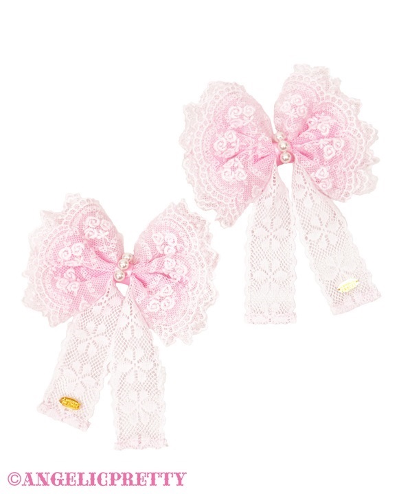 Dreamy Papillon Clip Set - Pink