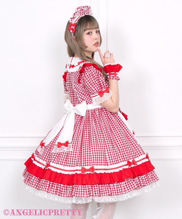 Dreamy Ribbon Cafe One Piece Set - Pink [262ST03-210539-pk