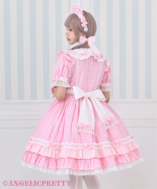 Dreamy Ribbon Cafe One Piece Set - Red [262ST03-210539-rd