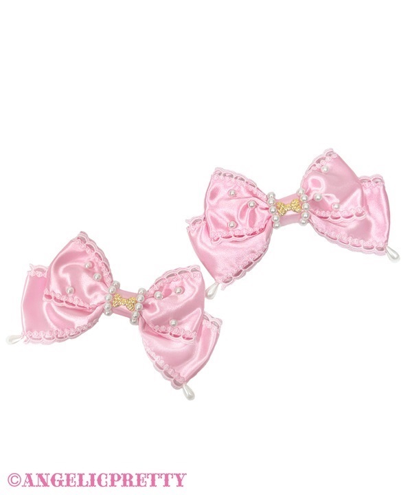 Dress Up Ribbon Clip Set - Pink