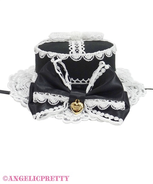Dress Up Ribbon Mini Hat - White - Click Image to Close