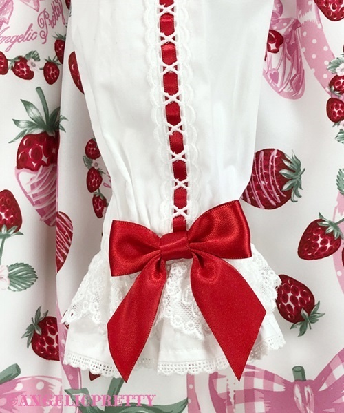 Dressed Up Berry One Piece - White - Click Image to Close