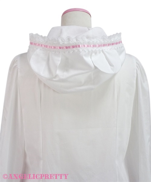 Fancy Bear Blouse - White x Pink