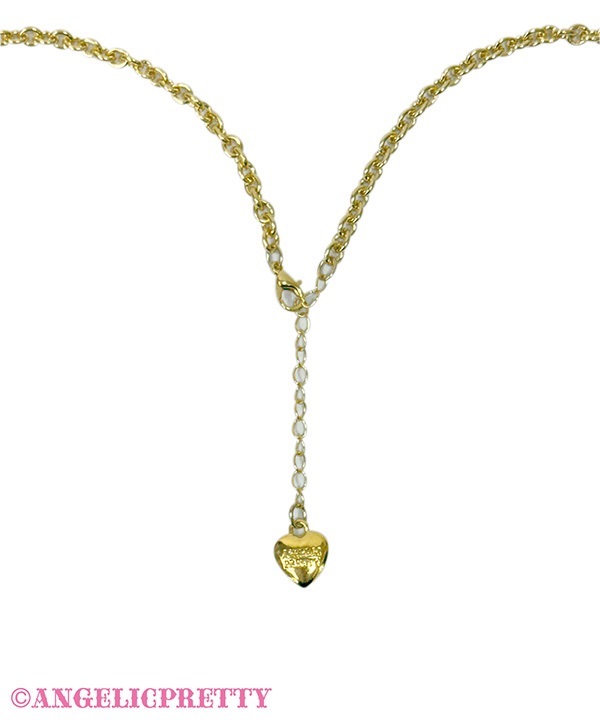 Fancy Cupcake Necklace - White - Click Image to Close