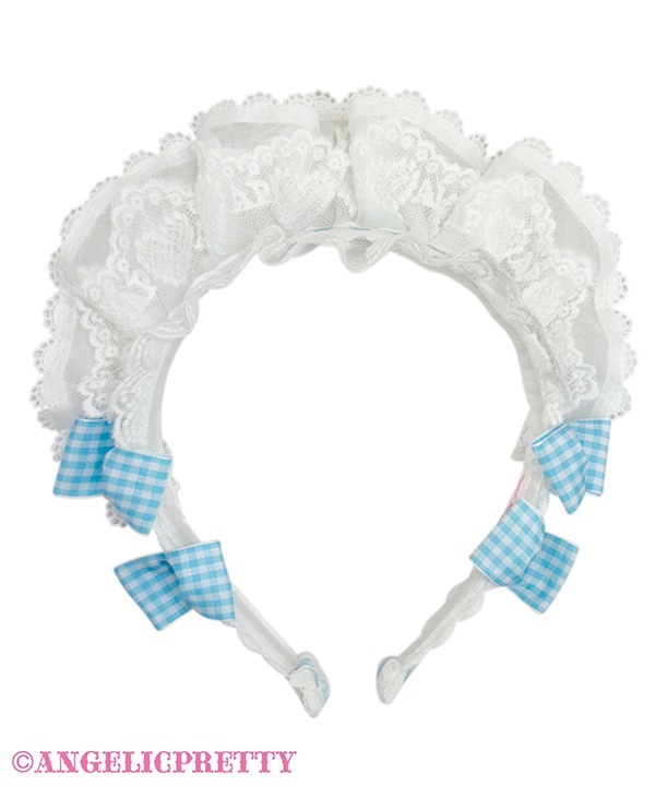 Fancy Frill Cafe Headbow - Sax