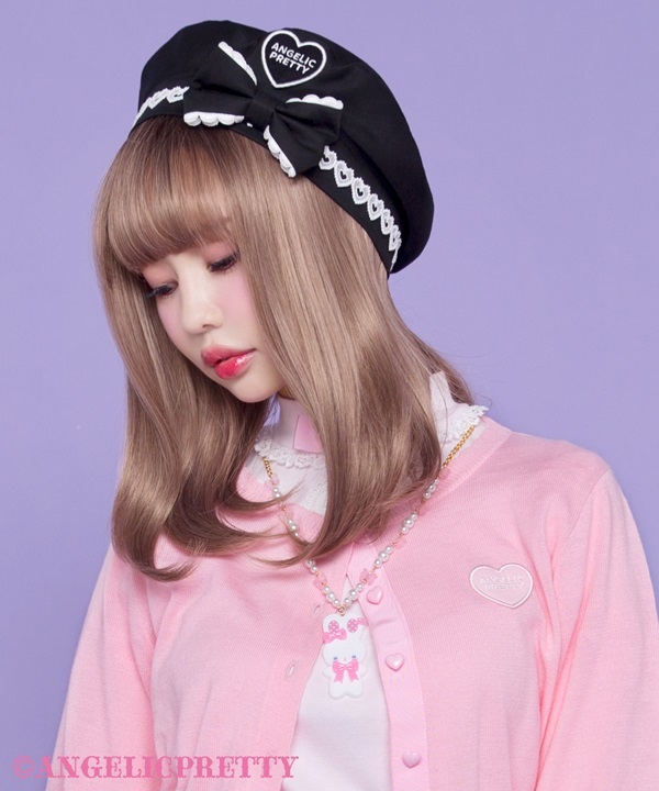 Fancy Lyrical Bunny Necklace - Pink - Click Image to Close