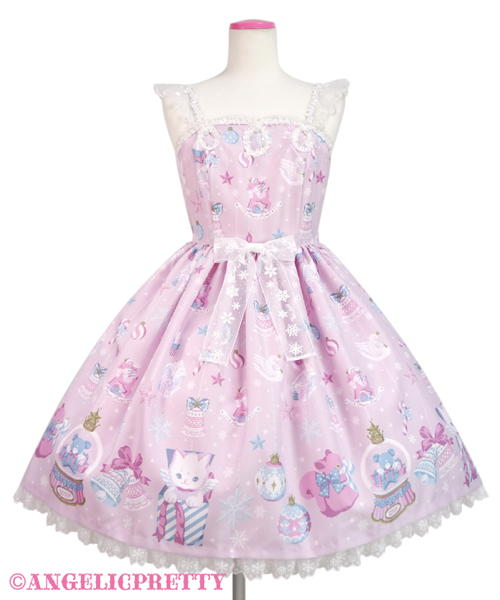 Fancy Ornament Jumperskirt - Pink