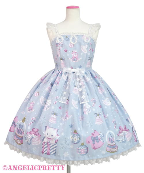 Fancy Ornament Jumperskirt - Sax