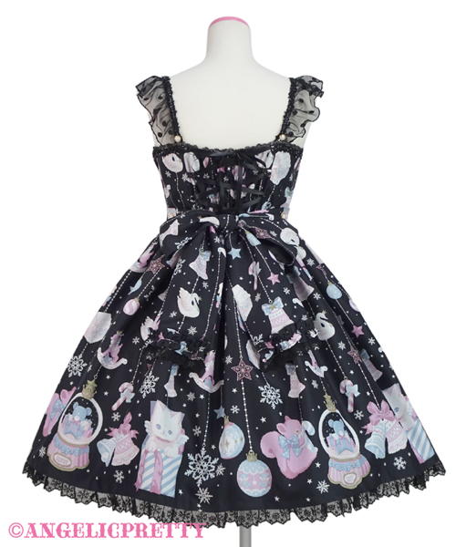 Fancy Ornament Jumperskirt - Sax