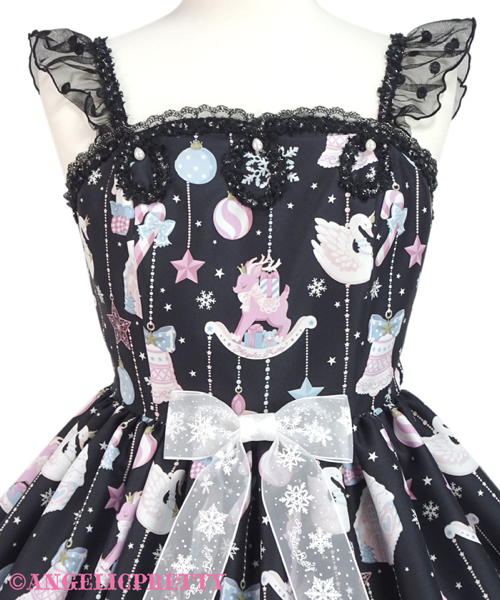 Fancy Ornament Jumperskirt - Sax