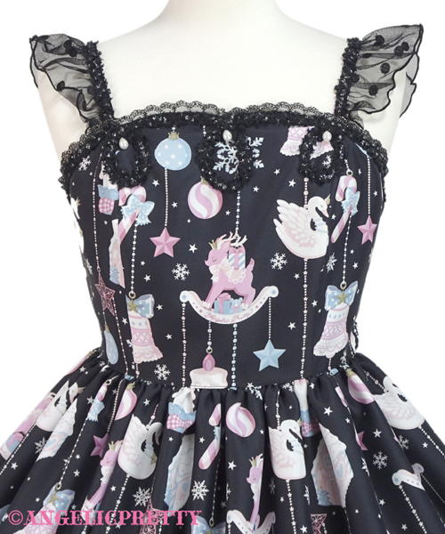 Fancy Ornament Jumperskirt - Sax