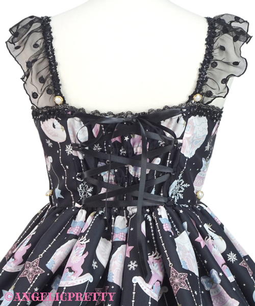 Fancy Ornament Jumperskirt - Sax