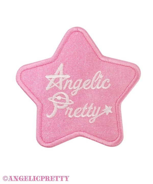 Fancy Star Patch Clip - Pink