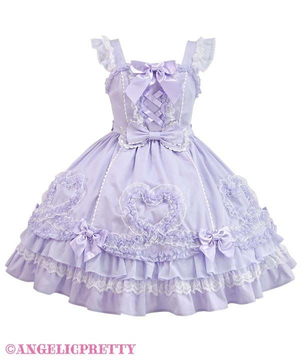 Fantasic Heart Jumperskirt - Lavender