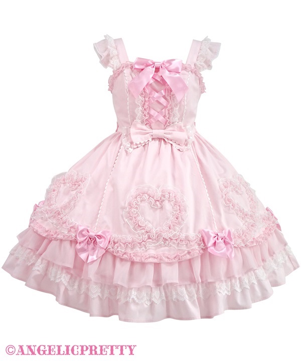 Fantasic Heart Jumperskirt - Pink