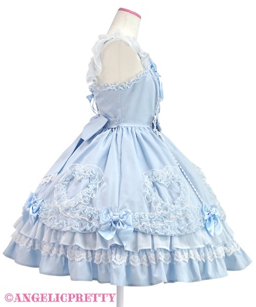 Fantasic Heart Jumperskirt - Sax