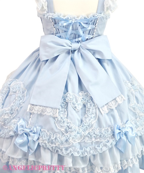 Fantasic Heart Jumperskirt - Sax