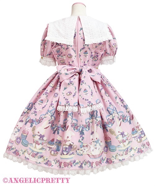 Flower Garden Teatime One Piece - Pink - Click Image to Close