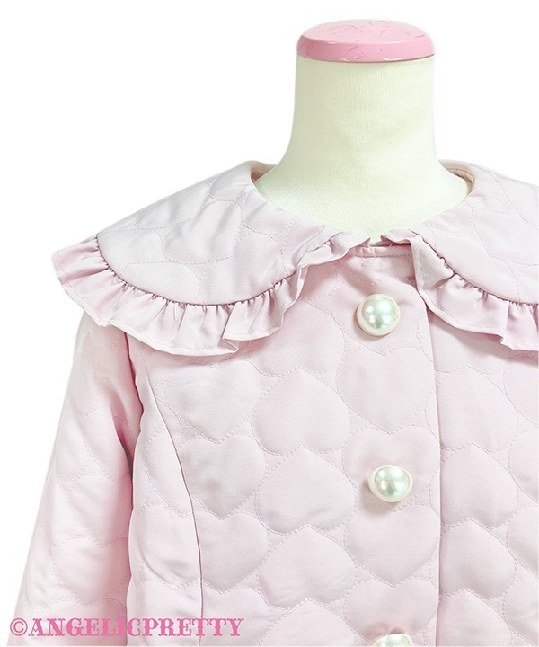 Fluffy Heart Jacket - Pink