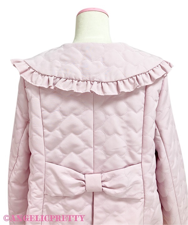 Fluffy Heart Jacket - Pink