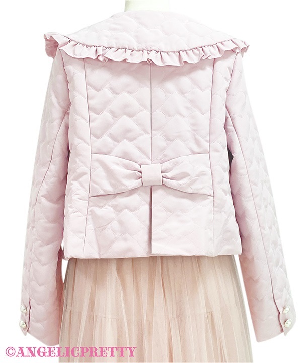 Fluffy Heart Jacket - Pink