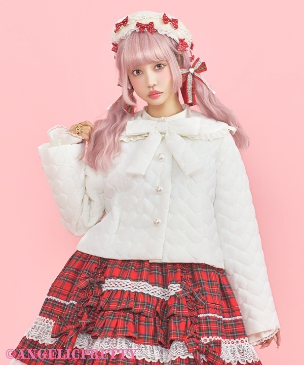 Fluffy Heart Jacket - Pink
