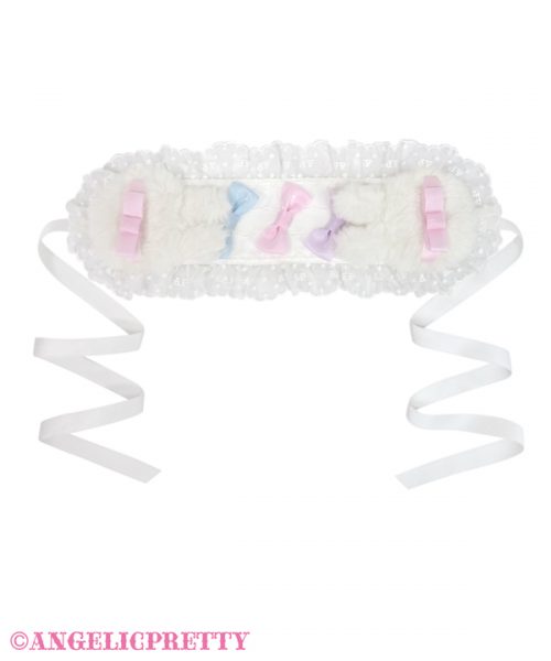 Fluffy Puff Bunny Headdress - White
