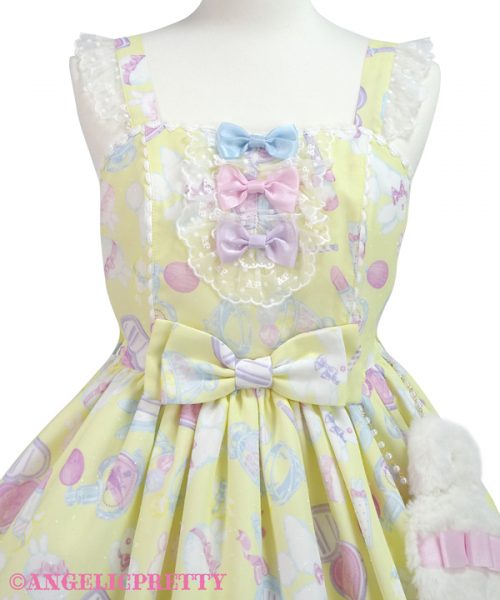 Fluffy Puff Bunny Jumperskirt - Black
