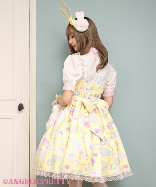 Fluffy Puff Bunny Jumperskirt - Black