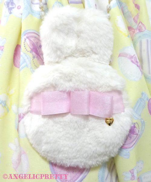 Fluffy Puff Bunny Jumperskirt - White