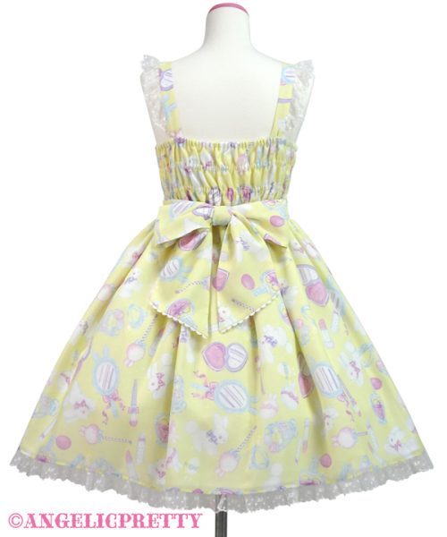 Fluffy Puff Bunny Jumperskirt - Yellow