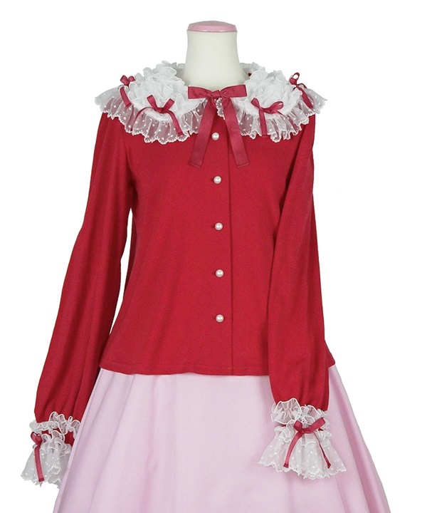 Frill Doll Cutsew - Wine