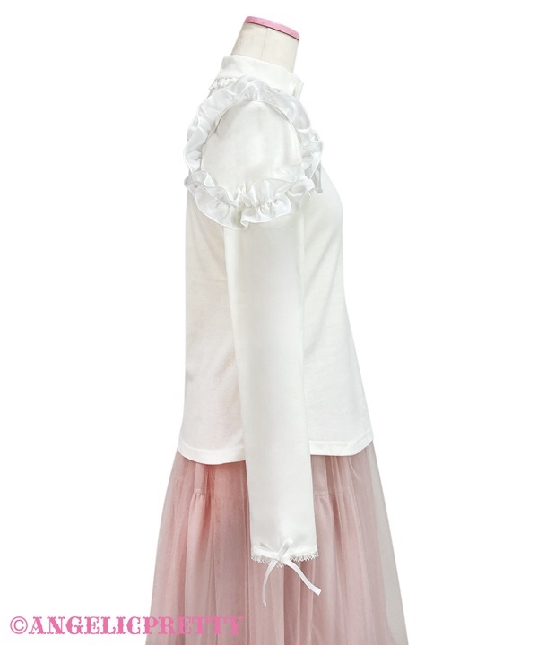 Frill Heart Turtleneck Cutsew - Pink [242CU08-140236-pk] - $130.00 : Angelic  Pretty USA