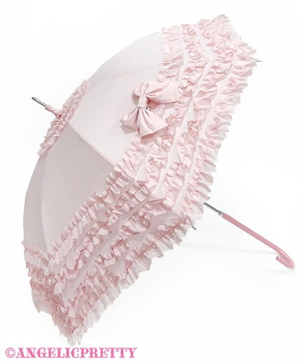 Frill Millefeuille Umbrella - Pink