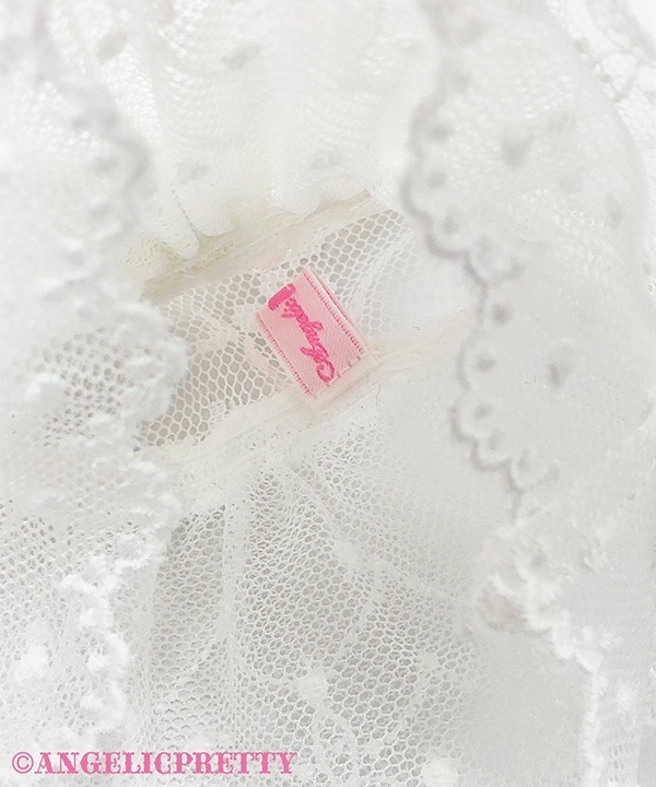 Frill Ribbon Arm Warmer - White