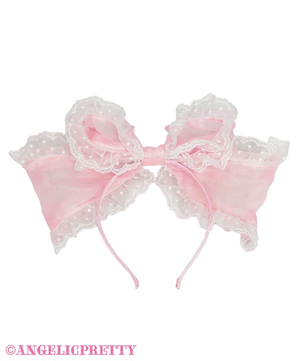 Frill See Through Headbow - Sax