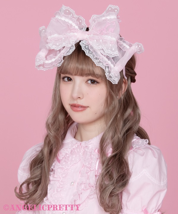 Frill See Through Headbow - Sax