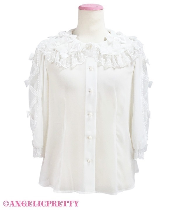 Fuwa Fuwa Ribbon Blouse - White