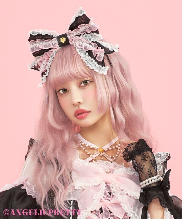 Fuwa Fuwa Ribbon Doll Headbow - Pink