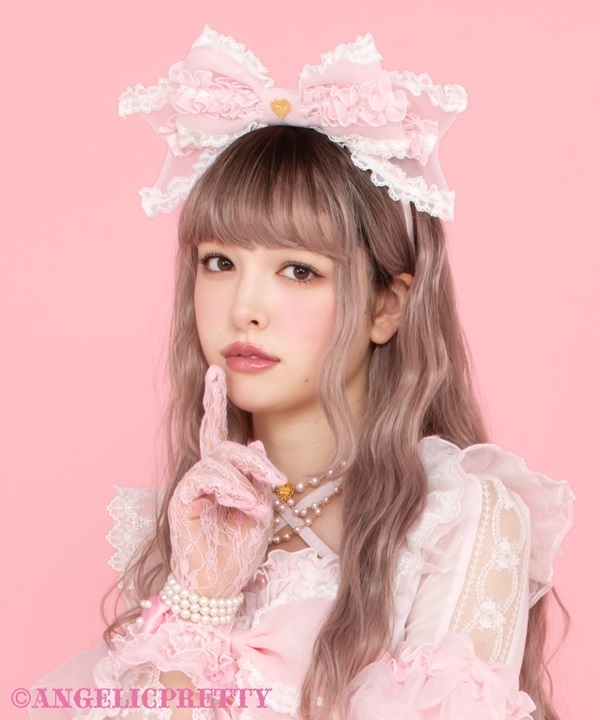 Fuwa Fuwa Ribbon Doll Headbow - Pink