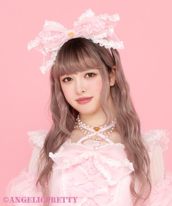 Fuwa Fuwa Ribbon Doll Headbow - Pink